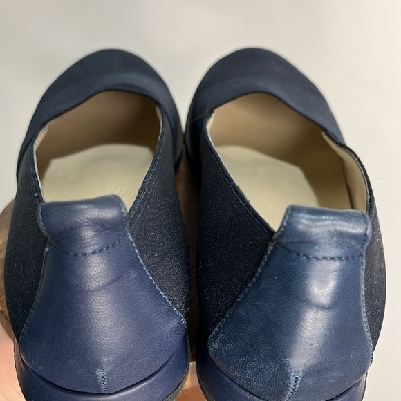 Navy Blue Slip On Loafers Womens Size 9 Shoes Amalfi by Rangoni Firenze Ercole - Picture 12 of 13